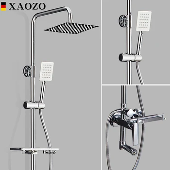 

Shower Mixer with Hand Shower Bath Shower Set Head Bathroom Faucet Rainfall Rain Waterfall Brass Shower System Faucets Set