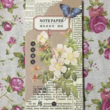 L15-винтажный цветочный блокнот для заметок(1 упаковка = 30 штук