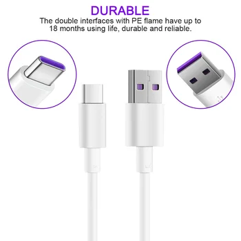 

2020 HOT Usb Type C Charging Cable Micro-Usb 1m ForHUAWEI Mate 10/20 P30 Pro Data Cabel Durable Charging Cables For Dropshipping