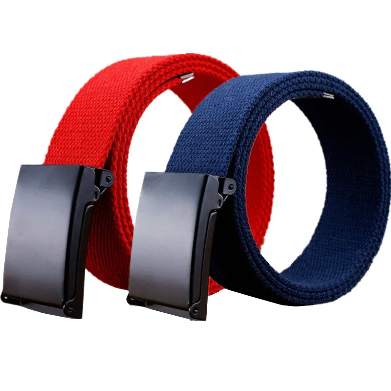 Large Size 110cm 170 Cm Canvas Belt Men Fashion Casual Belts Multi