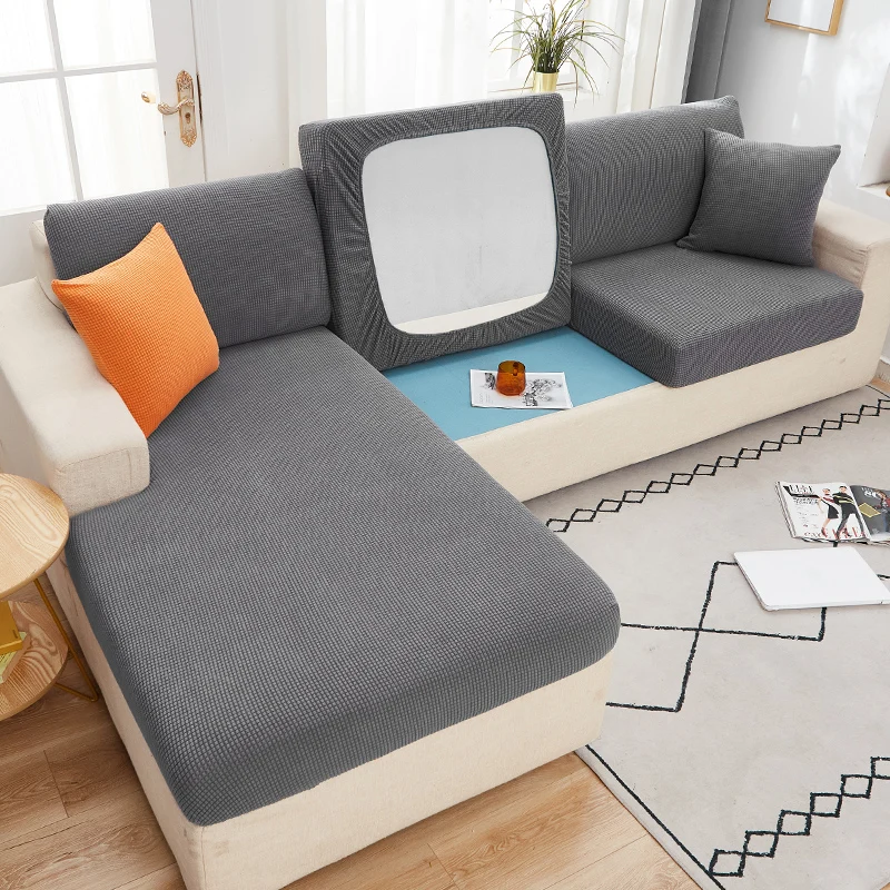 Чехол для дивана эластичный однотонный защитный чехол мебель питомцев 1/2/3/4