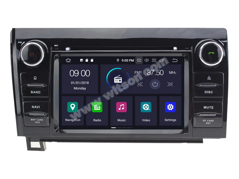Perfect 7" Android 9.0 Car DVD Multimedia GPS Radio for Toyota Tundra 2007-2013 Sequoia 2008-2015 with Car Play / Android Auto Support 2