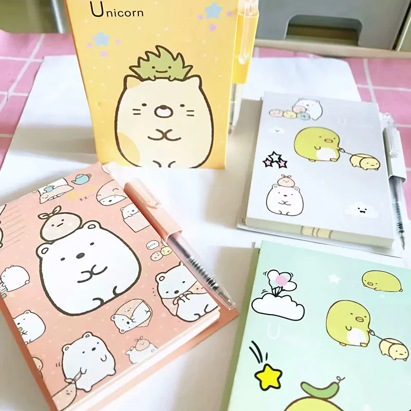 

1pc Cute my melody Corner bio note paper distribution ballpoint pen tearable note book creative mini memo note