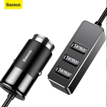 Baseus רכב מטען 5.5A מהיר טעינה 4 יציאות USB פלט לוח נייד טלפון רכב USB מטען מתאם טעינה עבור iP עבור xiaomi