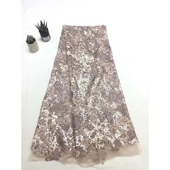 

Nice Party French Net Lace Fabric Party Tulle Material For Lady Dress HNZ316(5yards/lot)