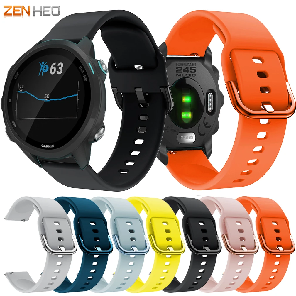 Ремешок силиконовый для Garmin Forerunner 645/245/245 м сменный Браслет наручных часов Samsung