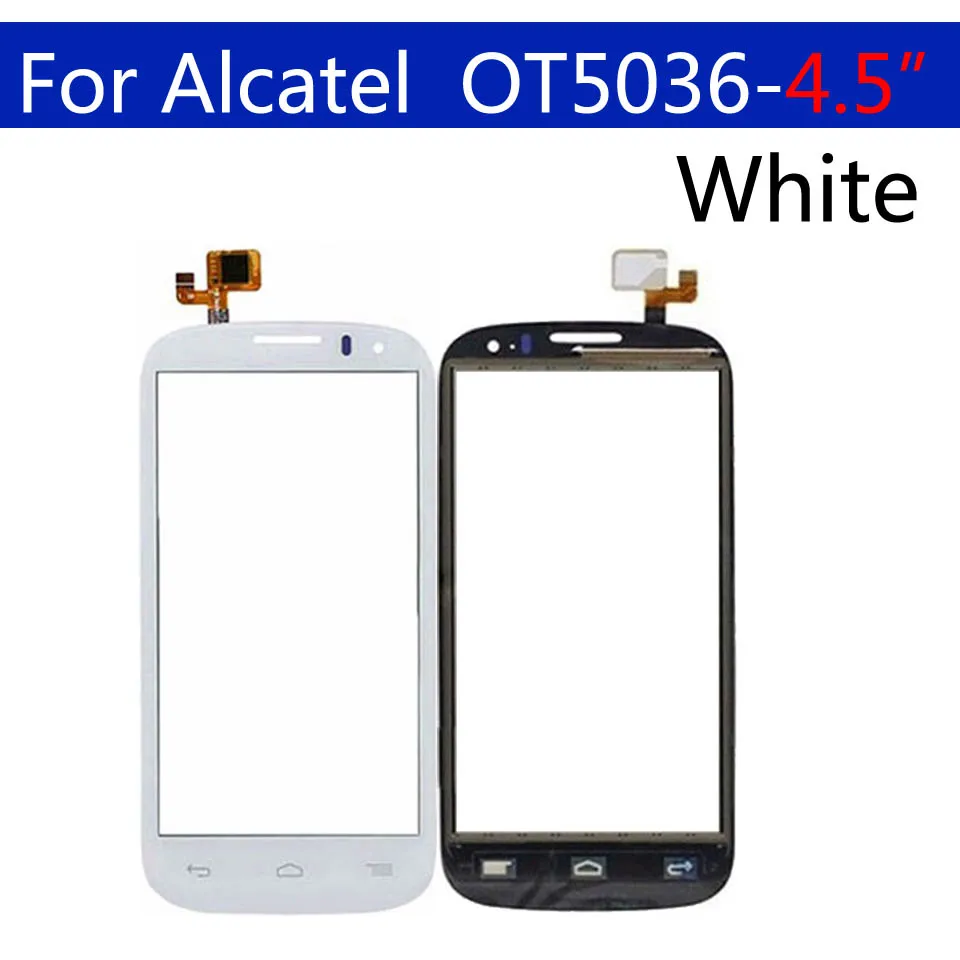 Сенсорный экран для Alcatel One Touch POP C5 OT5036 OT 5036 5036D 5037E сенсорный экран Сенсорная панель дигитайзер замена стекла 4,5"