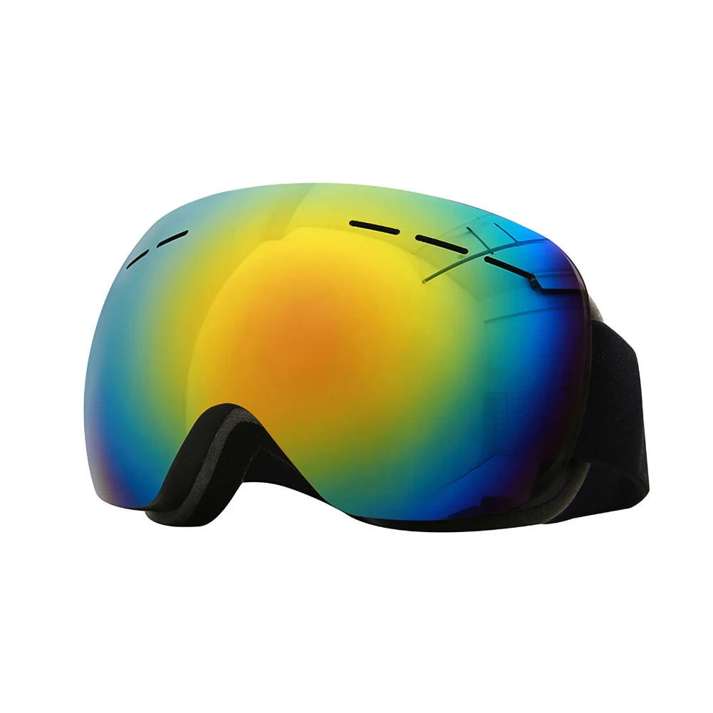 Лыжные очки для мужчин и женщин, очки для сноуборда, очки для катания на лыжах с защитой от уф400 лучей, лыжные очки, противотуманные лыжные маски - Цвет: Black Red