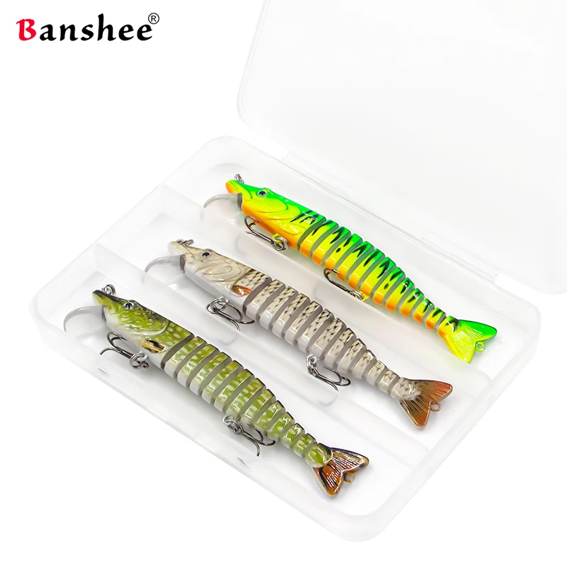 

Banshee 114mm 14g Sinking Diving Swimbait 13 Segment Jointed Swimbaits Wobblers For Pike Perch Trolling Crankbaits Fishing Lures