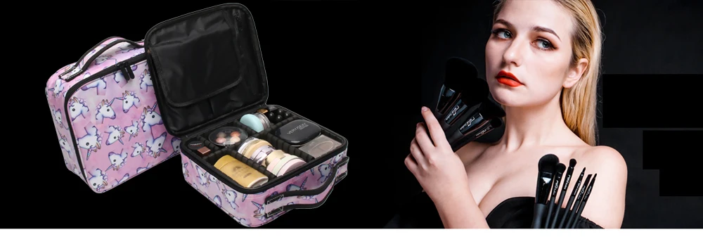 Deanfun Единорог макияж Чехол многофункциональная сумка для косметики органайзер для путешествий поезд чехол s с регулируемыми разделителями 16001