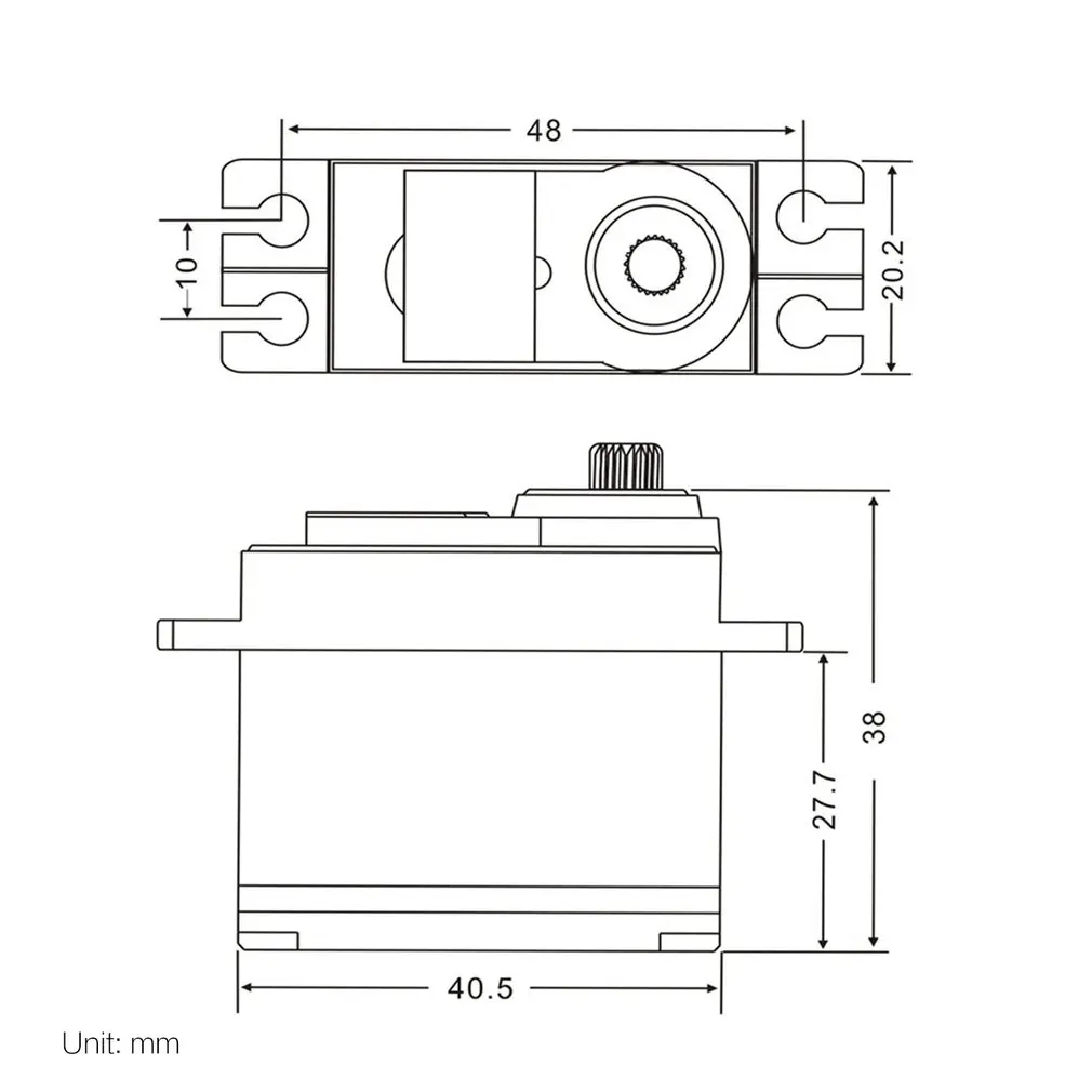 Металлический сервопривод 4,8-6 V для 1/10 Wltoys 10428-B2 10428-B 10428-C2 RC модель грузовика рулевой части аксессуары