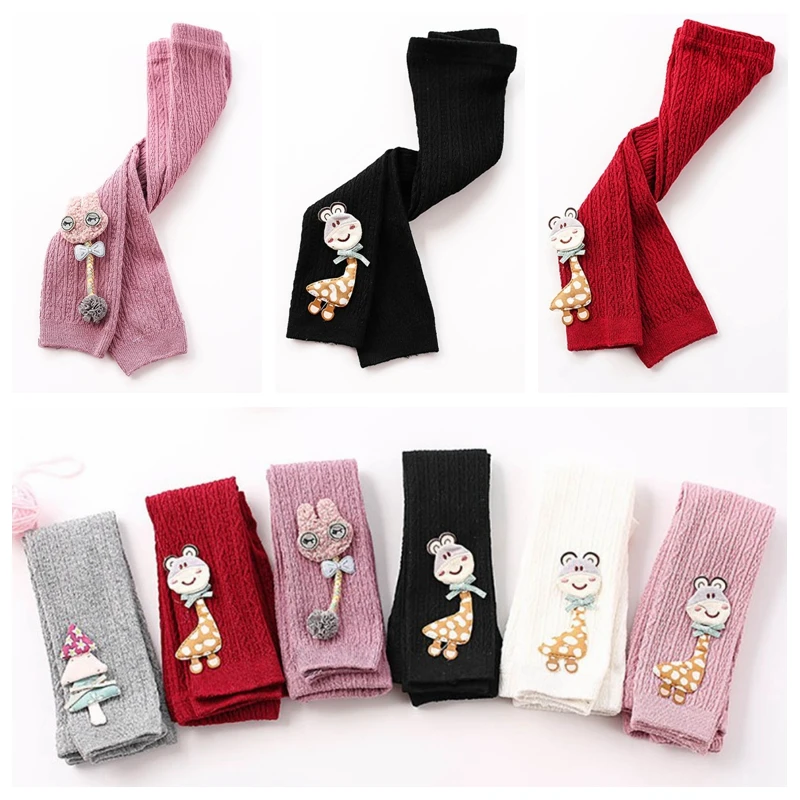 

Toddler Baby Girls Leggings Soft Cartoon Kids Pants Leggings Children Cute Stretchy Warm Trousers Bottoms