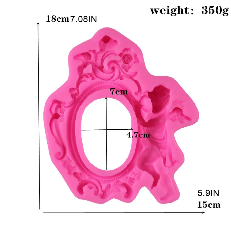 3D Angel Hold Frame силиконовые формы помадка шоколадная форма для ребенка день рождения