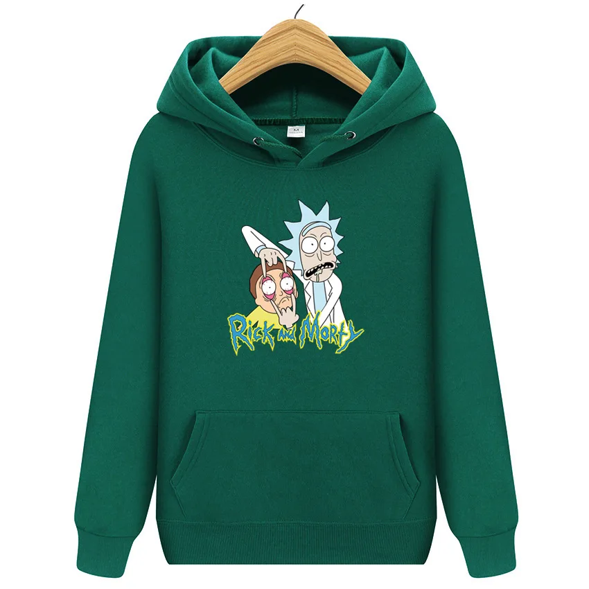 

Autumn Winter Casual Pullover Women Hoodies Rick and Morty Printed Sweatshirt Hip Hop Hoody Female Plus Size