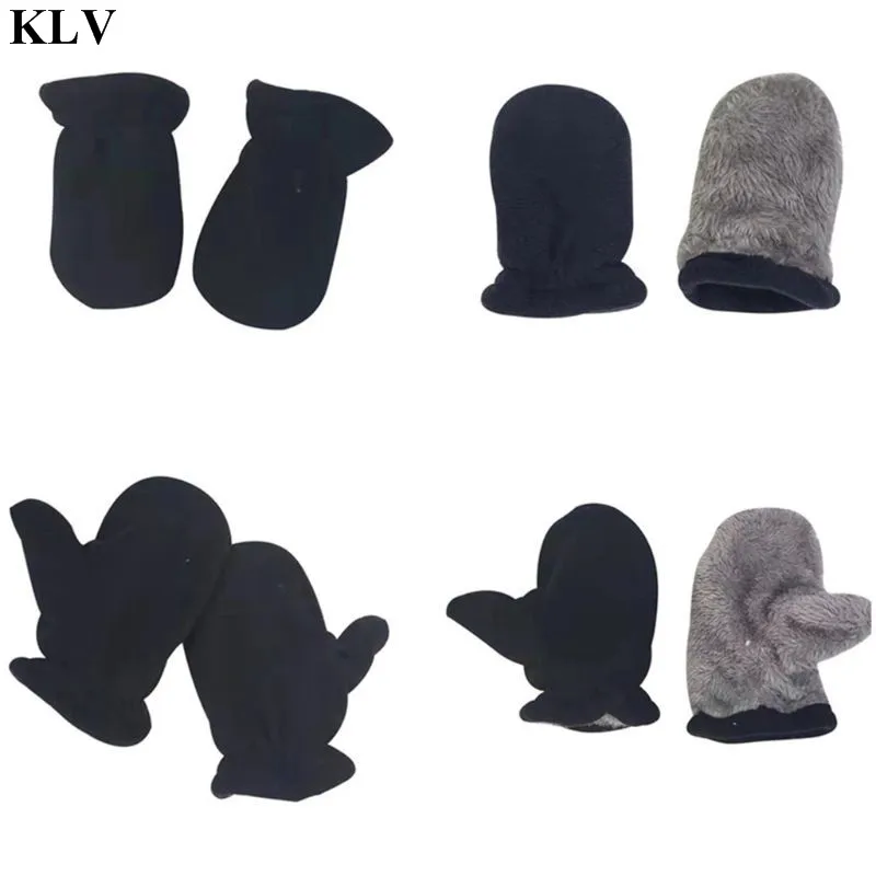 KLV, модные новые Детские флисовые перчатки, осенне-зимние лыжные детские варежки, Детские теплые перчатки