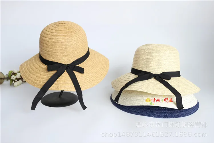 Женские шляпы от солнца, модные, однотонные, с большим козырьком, с бантом, для женщин, s, на каждый день, шикарные, подходят ко всему, высокое качество, корейский стиль, Kawaii, простые
