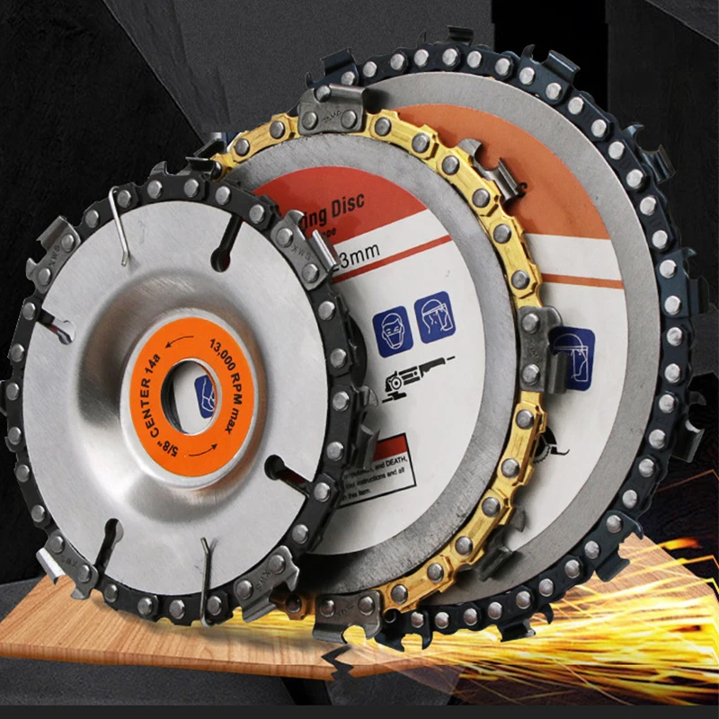 4/4.5/5 inch Wood Carving Disc Chain Grinder for Use With 4&quot 4.5&quot 5&quot Angle Grinders Woodworking Tools | Инструменты