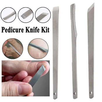 

3 Pcs/Set Toe Pedicure Knife Nail Clipper Feet Scraper Tools Dead Skin Removers Nail Foot Care Tool Kit Ingrown Cuticle Tools