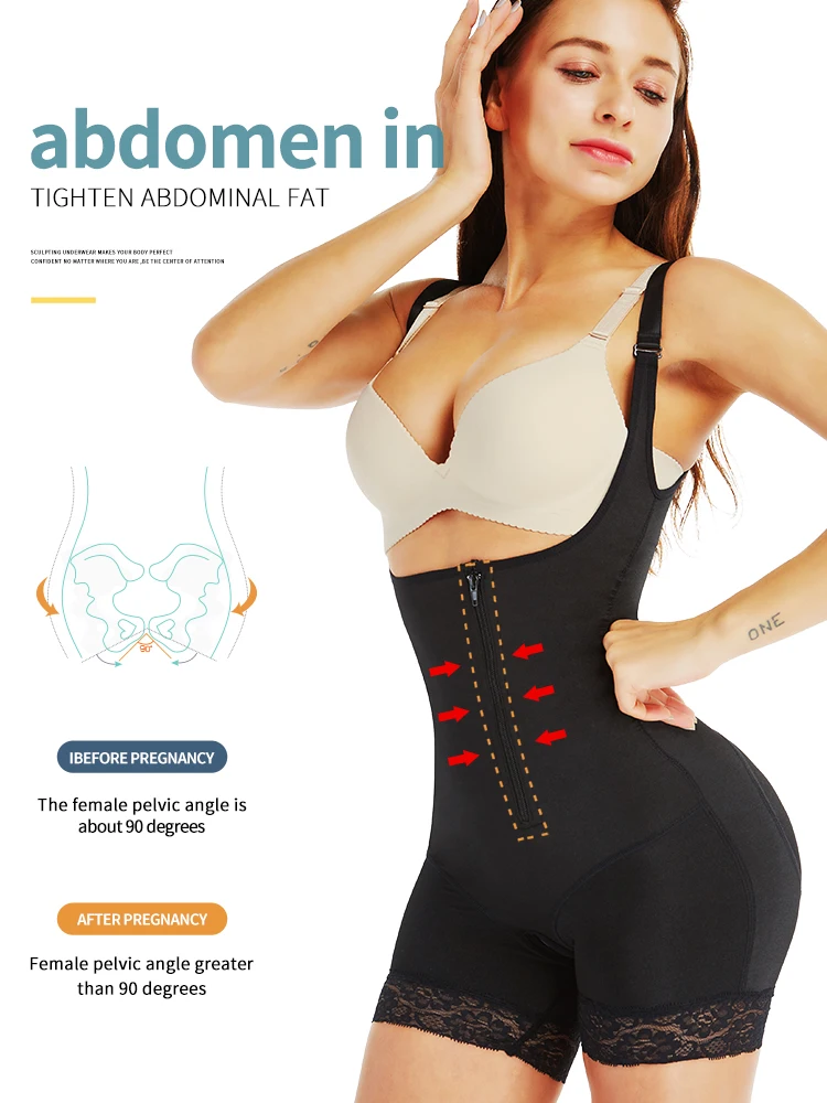 Aiconl Для женщин Body Shaper боди из латекса Корректирующее белье подтягивающее ягодицы животик Управление формирования талии Корректирующее утягивающее белье