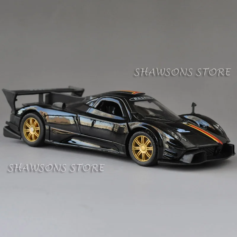 1/32 Масштаб литья под давлением металлические модельные игрушки Pagani Zonda R гоночный автомобиль миниатюрная копия w/звук и светильник