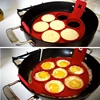 Silicone Nonstick Fired Egg Pancake Maker Ring Cooking Tool Egg Cooker Omelette Moulds Pan Flip Eggs Mold Kitchen Baking Gadgets ► Photo 2/6