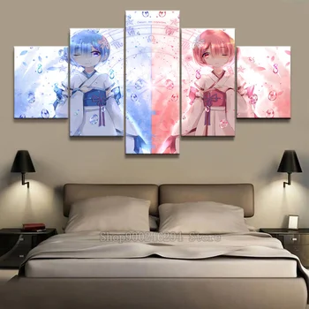 

5 pcs diy diamond painting Japanese cartoon kimono girl 5d Diamond Embroidery Cross Stitch kits mosaic decor rhinestone FF391