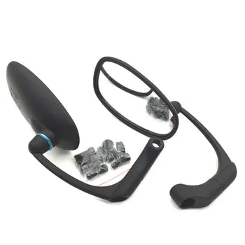 

2pcs Retro Motorcycle Refit Black Plating Rearview Mirror Reflector Mirror Large Vision Motorcycle Refit Accessories