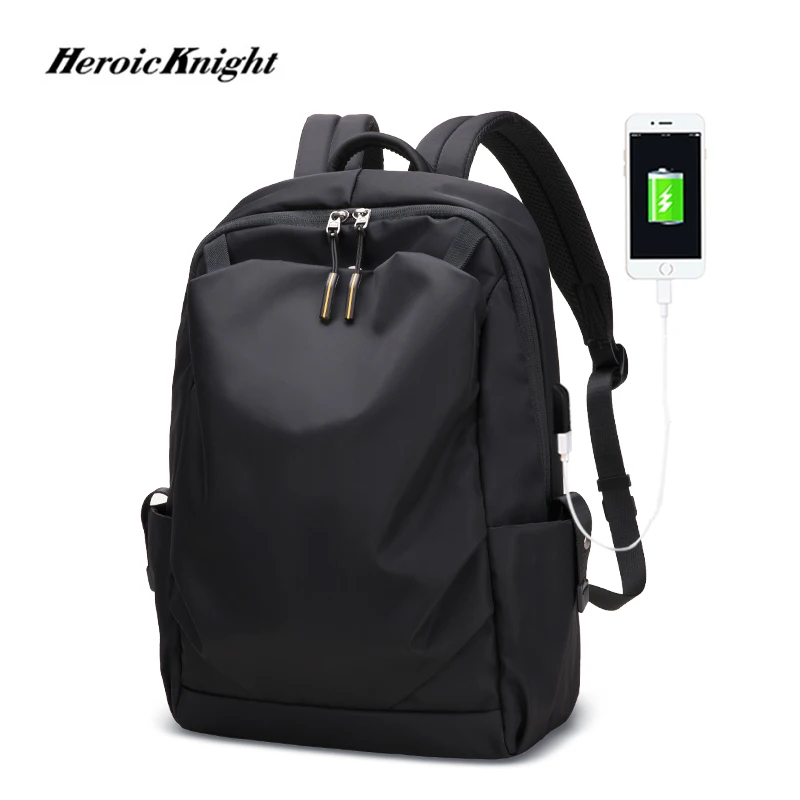 

Heroic Knight New Anti-thief Fashion Men Backpack Multifunctional Waterproof 15.6 inch Laptop Bag Man USB Charging Travel Bag