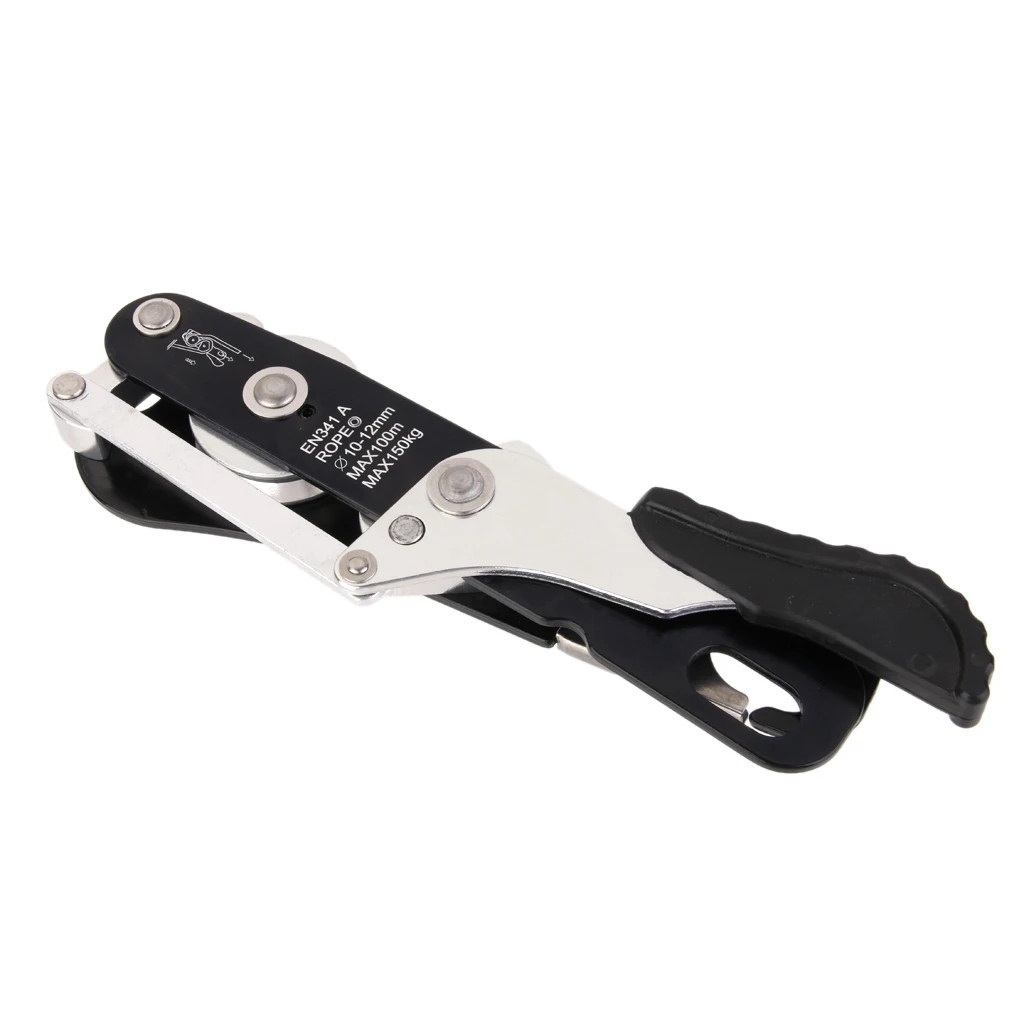 

Mountain Rock Climbing Fall Arrest Protection Stop Descender Rappelling Gear