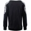 Stylish Floral Embroidery Loose Casual Autumn O-Neck Long Sleeve Brief  Women Tops E253 3