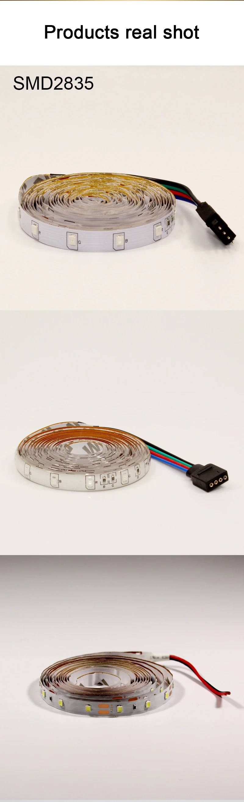 RGB светодиодный свет 2835/5050 водонепроницаемый 12V Диодная лента теплый белый зеленый синий красный