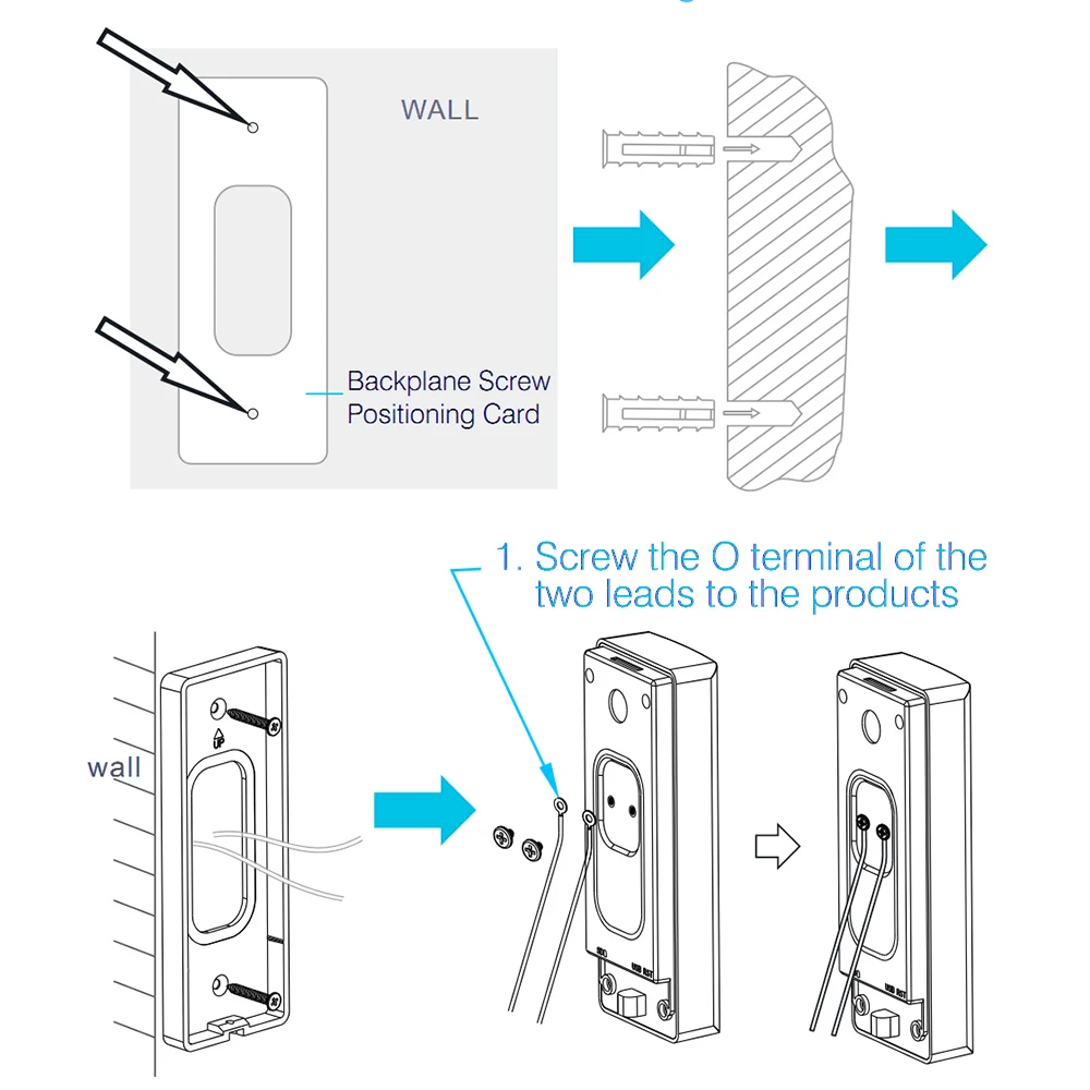 intercom touch screen Smart Wired WIFI Video Doorbell Home Security Camera Remote Intelligent Infrared Video Monitoring Doorbell with Motion Detection intercom audio