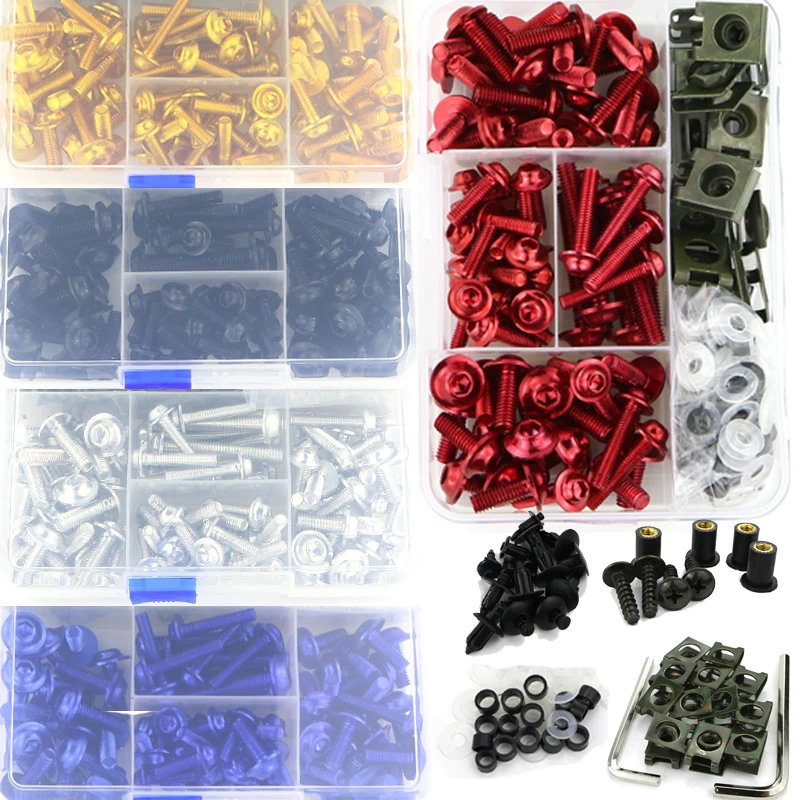 Full Fairing Bolts Kit Screws Fastener For SUZUKI GSXR600 GSXR750 GSX-R600 GSX-R750 GSX-R1000 GSX1300R Hayabusa SV650 SV1000 Motorcycle Accessories Motorcycle Fairing
