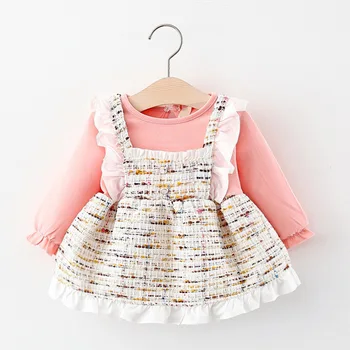 

Keelorn Newborn Kids Autumn Dress Lovely Costume 2020 New Girls Ruffles Princess Party Costumes Children Cute Clothing Suits