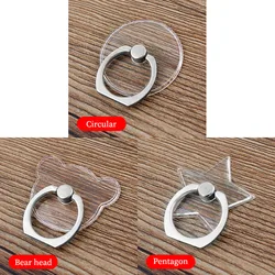 Universal Finger Ring Smartphone Stand Holder - 360° Rotating Phone Grip & Car Mount (I)