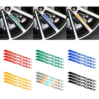 

4pcs Car Alloy Rims Wheel Stickers Vinyl Auto DIY Decals For Toyota avensis auris hilux Corolla Camry RAV4 Prado Car Accessories