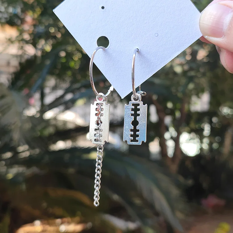 Dangle Earrings Drop Earrings Long Earrings Crystal Tassel Earrings Geometric Earrings New Pop Simple Metal Style Long Chain Tassels Drop Earrings for Women Geometric Asymmetry