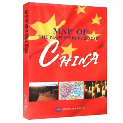 Carte de la chine, Version anglaise, authentique, nouvelle édition 