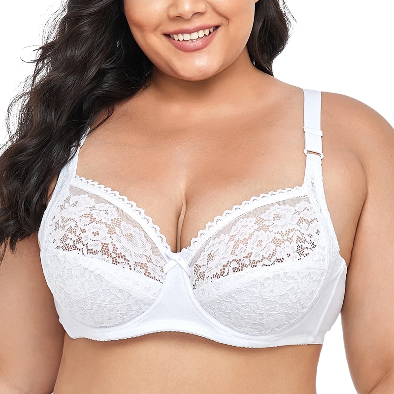 Beauwear Pure Color cotton bras for women underwire Bra with hoops