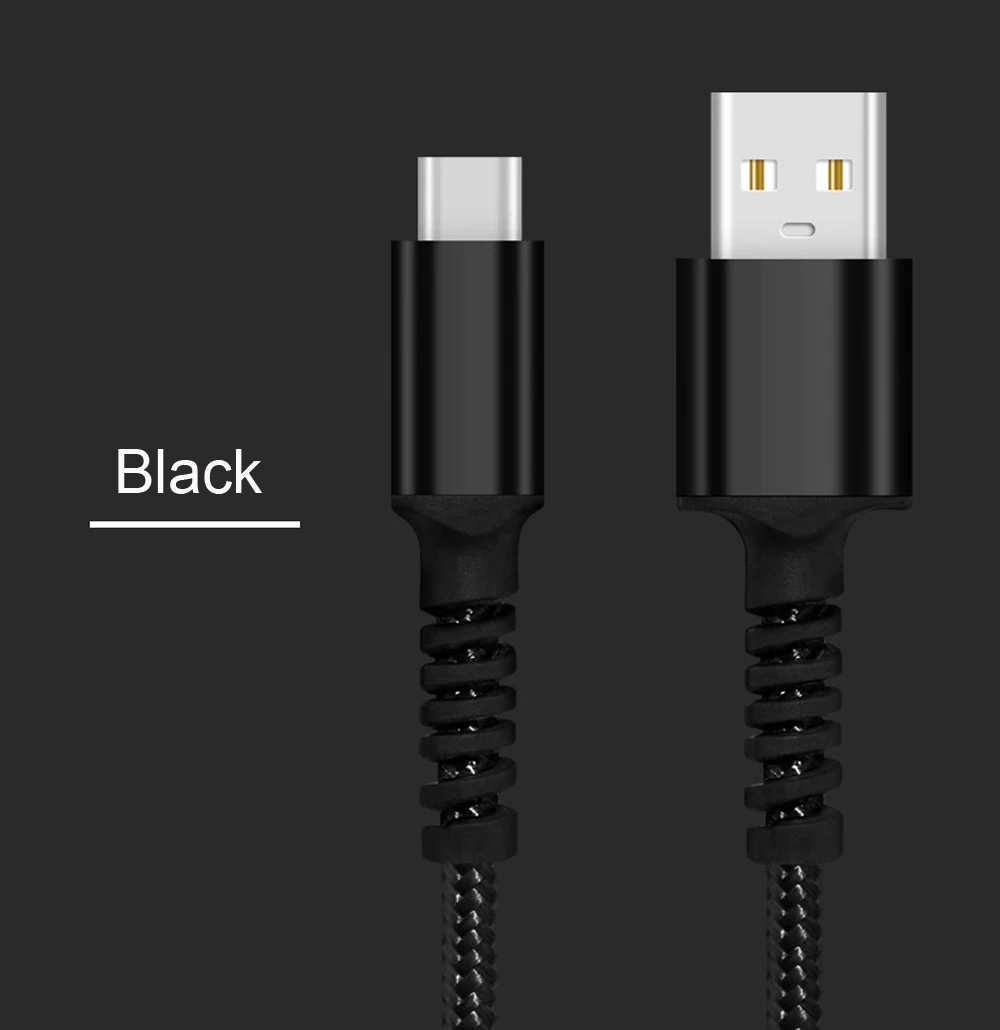 Кабель VIPATEY usb type C USB A-USB-C быстрое зарядное устройство нейлоновый Плетеный для samsung Galaxy S10 S9 Pixel LG V20 Moto Z2 и многое другое