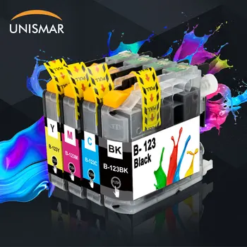 

Unismar 4PK LC 123 LC123 Ink Cartridge Compatible for Brother DCP J552DW J752DW MFC J4510DW J4610DW J4410DW J4710DW J470DW