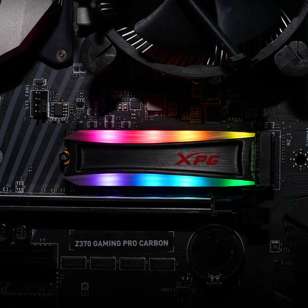ADATA XPG Spectrix S40G RGB PCIe GEN3X4 M.2 2280 512 ГБ ТБ твердотельный накопитель для ноутбука