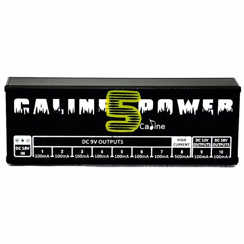 Caline Cp-05 гитары педаль эффектов мощность 10 изолированный выход 18 в с напряжение короткого замыкания/Защита от перегрузки по току