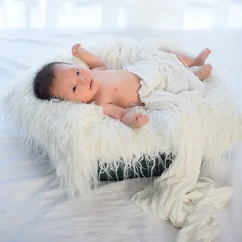 

New Arrivals knitted Wool Crochet Baby Blanket Newborn Photography Props Chunky Knit Blanket Basket Filler