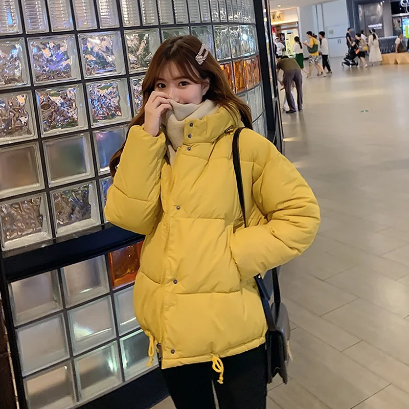 

Small Cotton-Padded Jacket Korean-style Hooded down Jacket Cotton-padded Clothes Women's Short Loose-Fit Students down Coat Cott