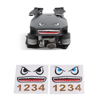

2pcs for DJI Mavic Air Accessories Shark Sticker Drone Body Sticker Aircraft Adhesive Decals Skin for mavic pro platinum spark