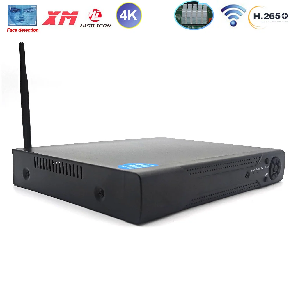 Видеорегистратор H.265 Hi3536E 16 каналов 4K 8 Мп Wi-Fi NVR XMEYE | Безопасность и защита