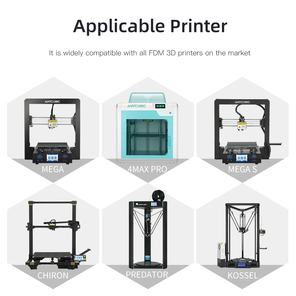 PLA-нить Anycubic 1,75 мм, 1 кгрулон, для 3D-принтера FDM, пластиковые расходные материалы для печати, материал для Kobra 2 Neo Pro Max Plus (art.: 3920b88edc24a) - 3920b88edc24a