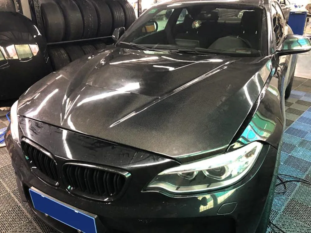 Крышка капота двигателя из углеродного волокна для BMW 2 серии F22 F23 F87 M2 M2C