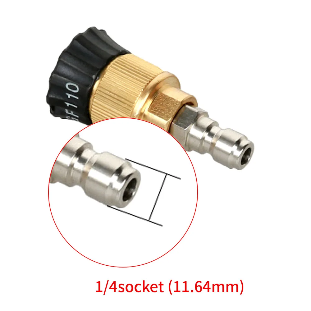 Replacement Nozzle Garden Adjustable Attachment Quick Connect Cleaner Rod Gutter Cleaning Pressure Washer Tool Parts Car Wash